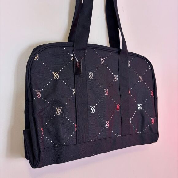 New Victoria's Secret Black VS Logo Laptop Bag - Picture 3 of 6